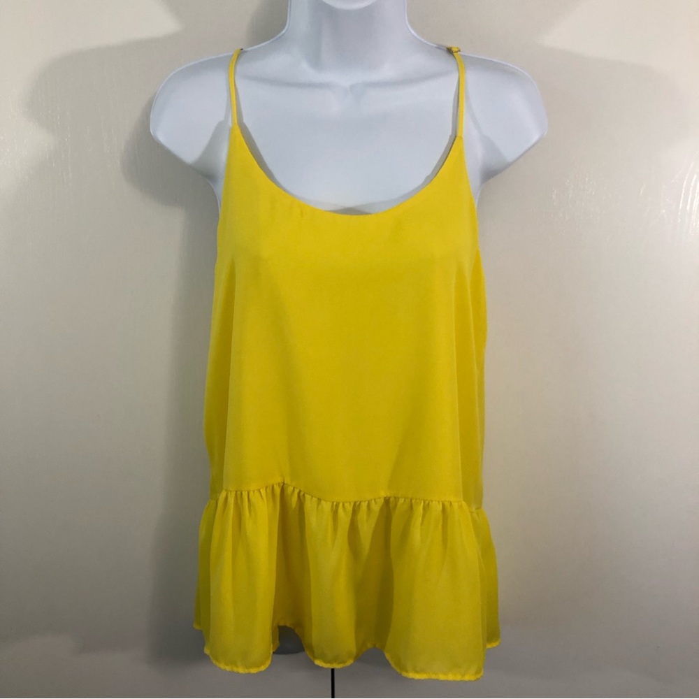 NWT- VICI Yellow Racerback Camisole. Sz M